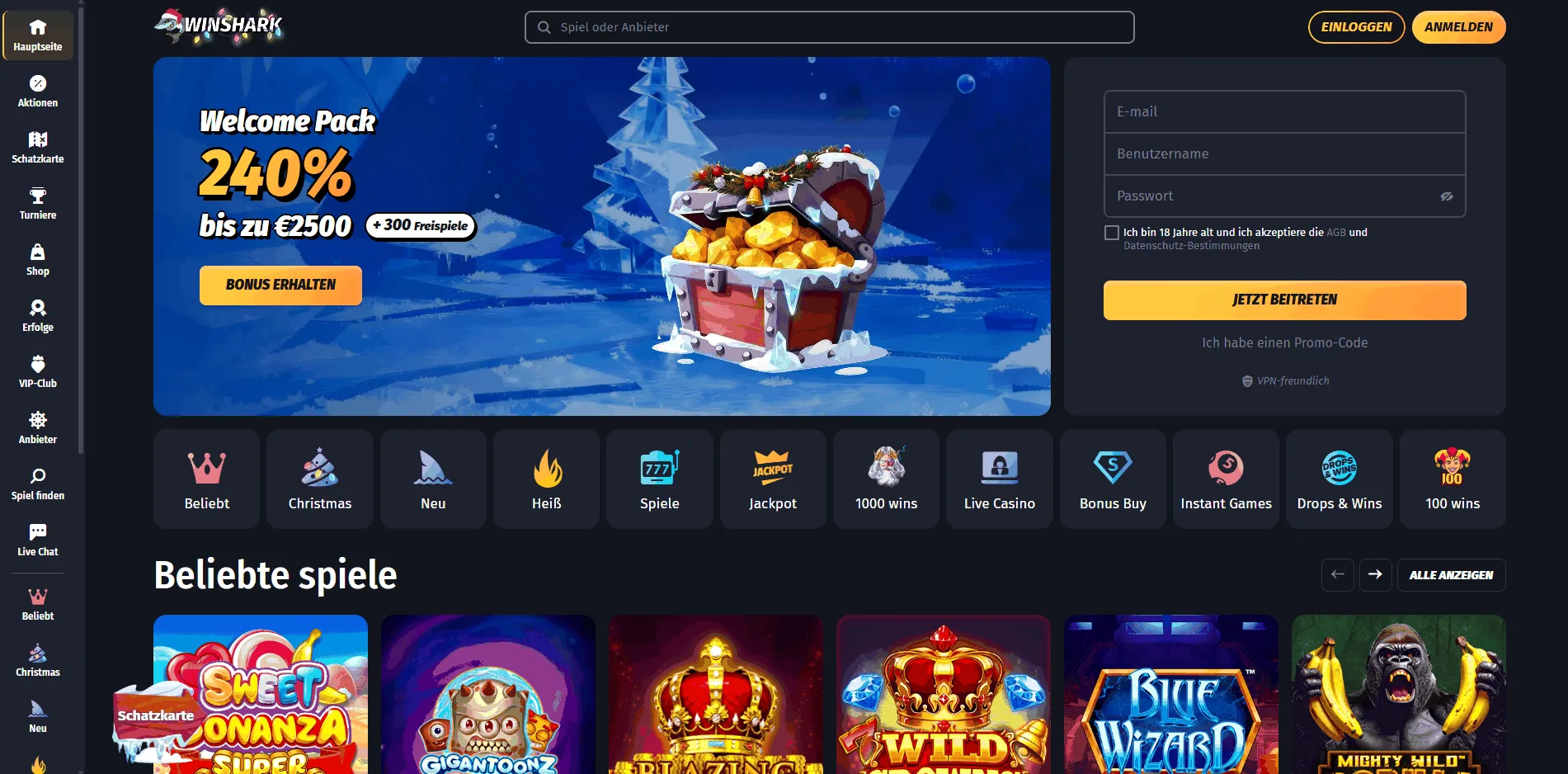 Casino en ligne Winshark